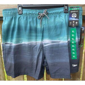 Speedo Mens 16" Volley Swim Shorts With Comfort Liner UPF 50+ XL (36/38) Recycle